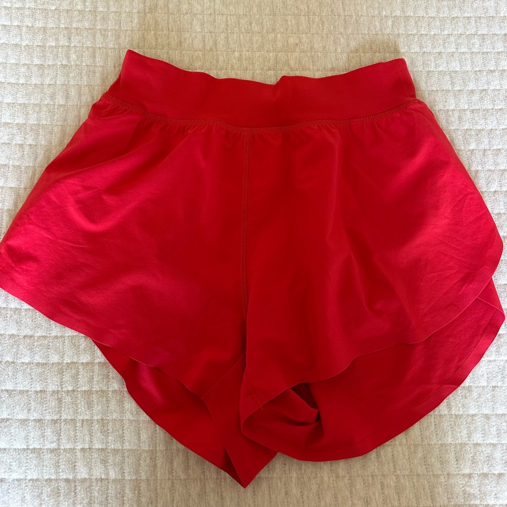CRZ YOGA High Waisted Split Running Shorts for Women 3"